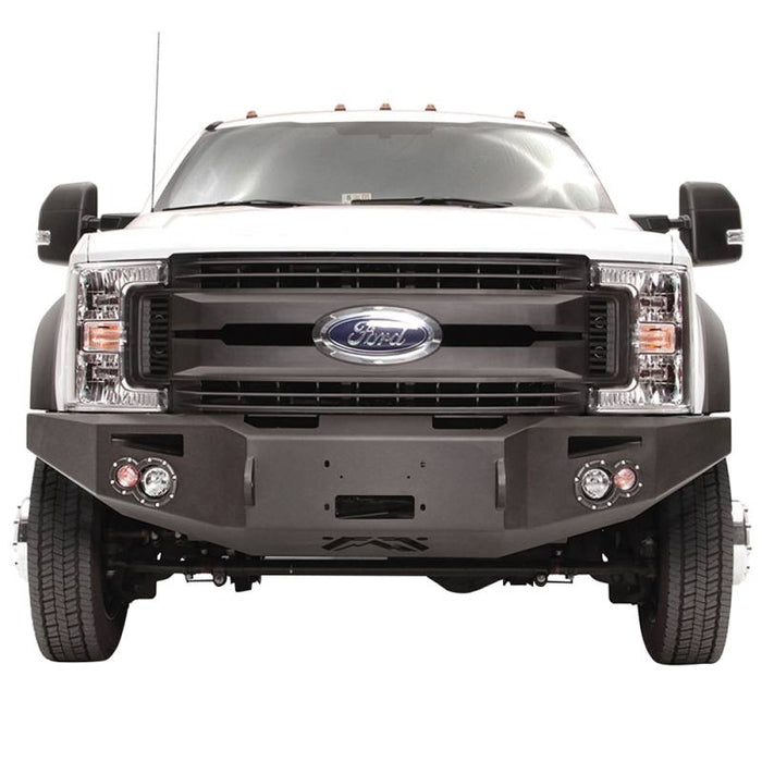 Fab Fours FS17-A4251-1 Winch Front Bumper w/ Sensor Holes for Ford F450/F550 2017-2022