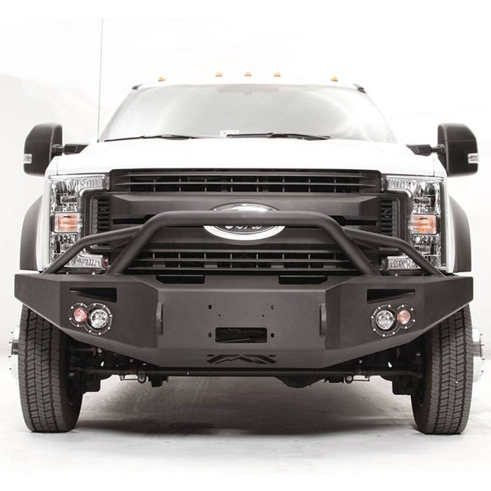 Fab Fours FS17-A4252-1 Winch Front Bumper w/ Pre-Runner Guard and Sensor Holes for Ford F450/F550 2017-2022