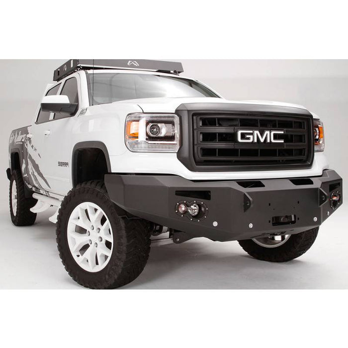 Fab Fours GS14-F3151-1 Winch Front Bumper w/ Full Guard and Sensor Holes for GMC Sierra 1500 2014-2015