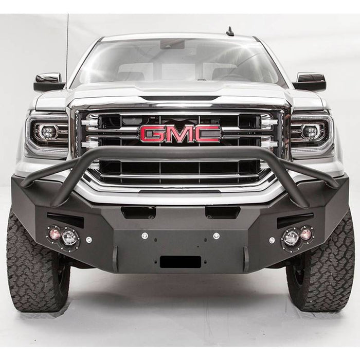 Fab Fours GS14-F3152-1 Winch Front Bumper w/ Pre-Runner Guard and Sensor Holes for GMC Sierra 1500 2014-2015