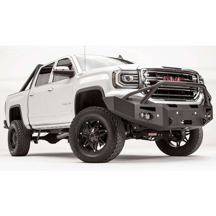 Fab Fours GS14-F3152-1 Winch Front Bumper w/ Pre-Runner Guard and Sensor Holes for GMC Sierra 1500 2014-2015