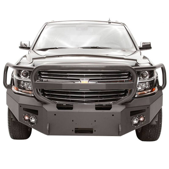 Fab Fours CS15-F3550-1 Winch Front Bumper w/ Full Guard and Sensor Holes for Chevy Suburban 2015-2019