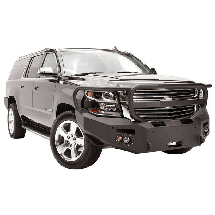 Fab Fours CS15-F3550-1 Winch Front Bumper w/ Full Guard and Sensor Holes for Chevy Suburban 2015-2019