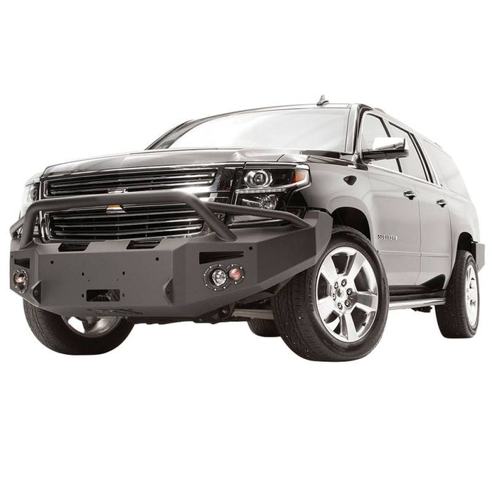 Fab Fours CS15-F3552-1 Winch Front Bumper w/ Pre-Runner Guard and Sensor Holes for Chevy Suburban 2015-2019