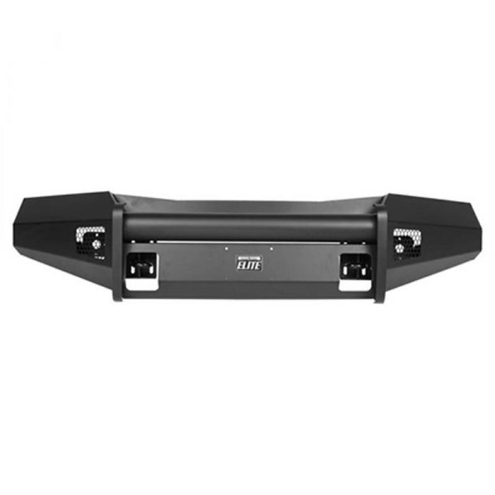 Fab Fours NT16-R3761-1 Black Steel Elite Smooth Front Bumper for Nissan Titan XD Only 2016-2021