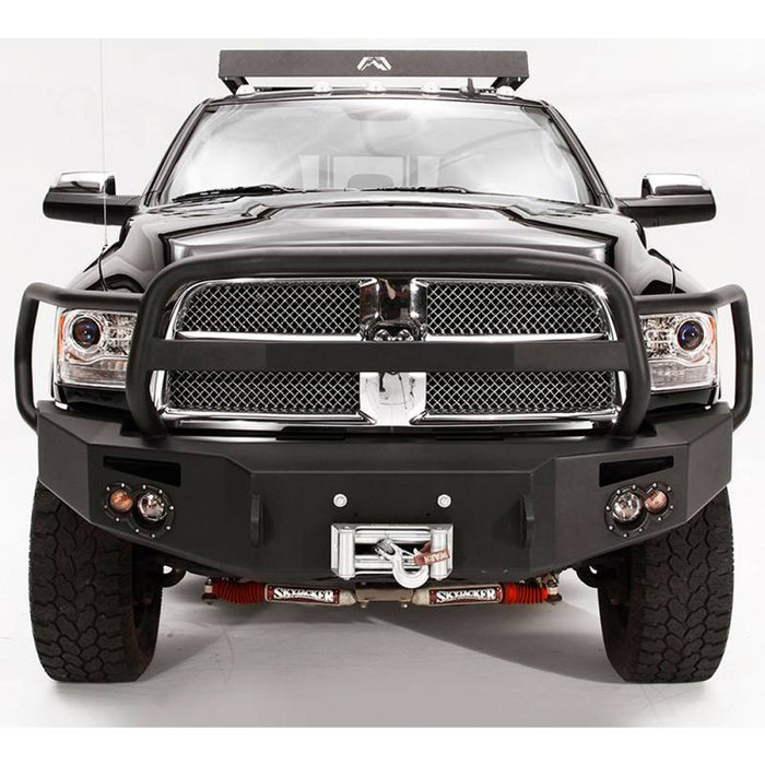 Fab Fours DR10-A2950-1 Winch Front Bumper w/ Full Guard for Dodge Ram 2500/3500/4500/5500 2010-2018