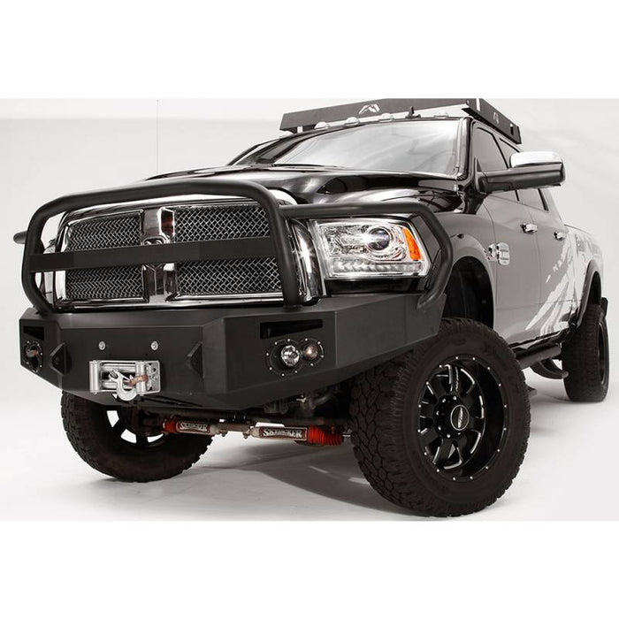 Fab Fours DR10-A2950-1 Winch Front Bumper w/ Full Guard for Dodge Ram 2500/3500/4500/5500 2010-2018