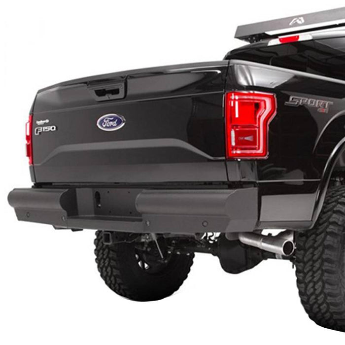 Fab Fours NT16-U3750-1 Black Steel Elite Smooth Rear Bumper for Nissan Titan XD Only 2016-2021