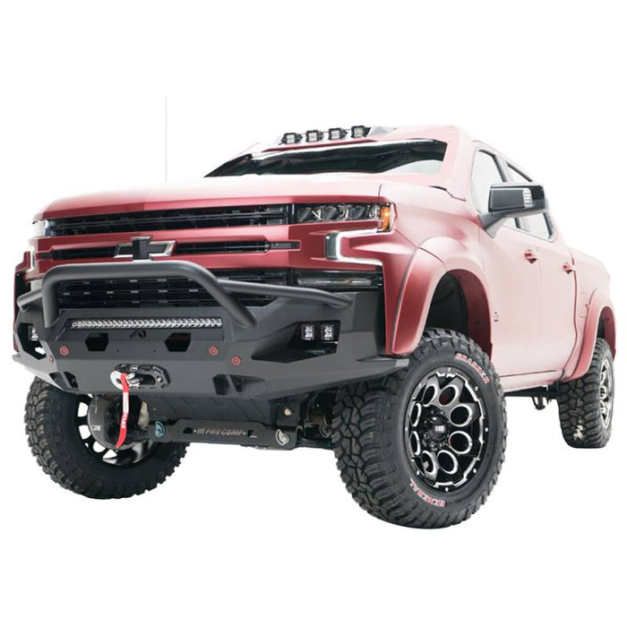 Fab Fours CS19-X4052-1 Matrix Front Bumper w/ Pre-Runner Guard and Sensor Holes for Chevy Silverado 1500 2019-2022