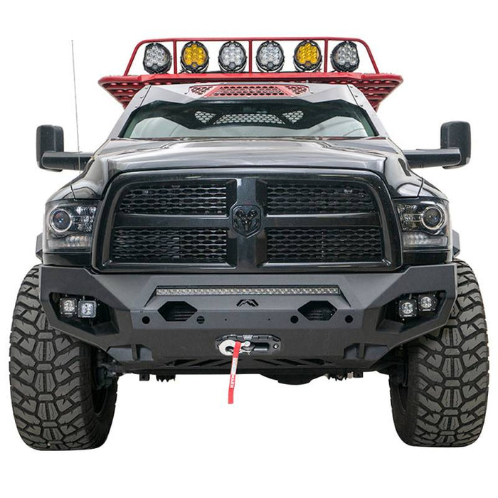 Fab Fours DR10-X2951-1 Matrix Front Bumper w/ Sensor Holes | 2010-2018 Dodge Ram 2500/3500; 2010 Dodge Ram 2500/3500