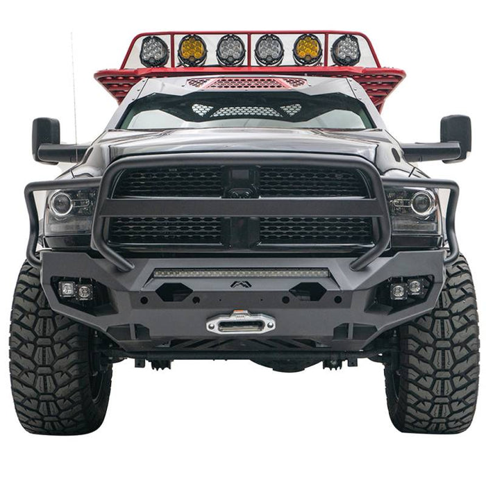 Fab Fours DR10-X2950-1 Dodge Ram 2500/3500 HD 2010-2018 Matrix Front Bumper Winch Ready Full Guard