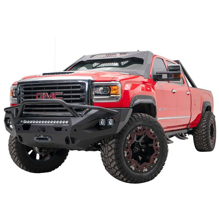 Fab Fours GM15-X2852-1 Matrix Front Bumper w/ Pre-Runner Guard and Sensor Holes for GMC Sierra 2500HD/3500 2015-2019