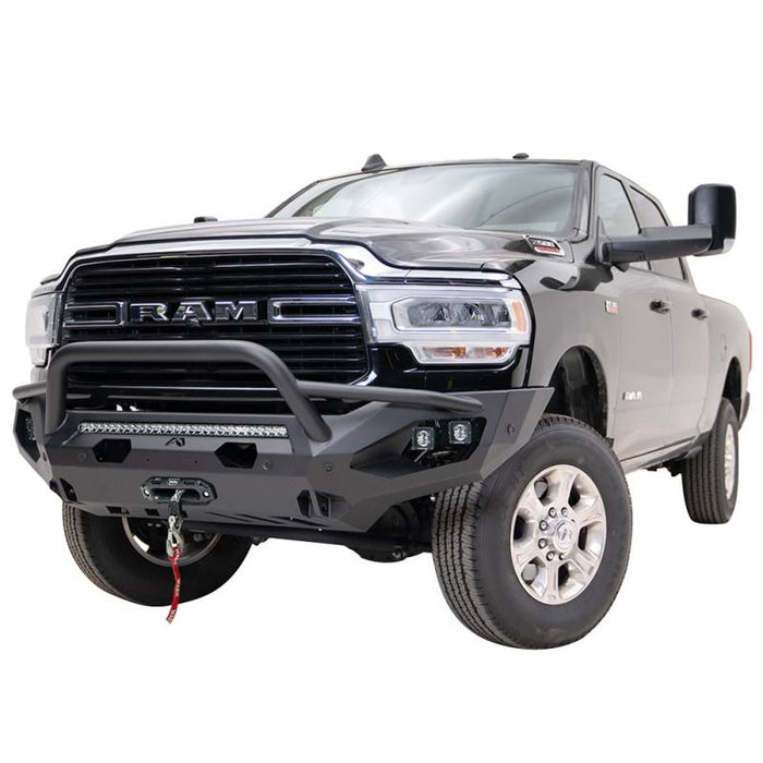 Fab Fours DR19-X4452-1 Matrix Front Bumper w/ Pre-Runner Guard and Sensor Holes for Dodge Ram 2500/3500 2019-2022