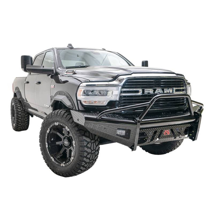 Fab Fours DR19-S4462-1 Black Steel Front Bumper w/ Pre-Runner Guard for Dodge Ram 2500/3500 2019-2022 New Body Style