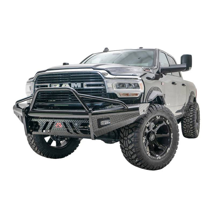 Fab Fours DR19-S4462-1 Black Steel Front Bumper w/ Pre-Runner Guard for Dodge Ram 2500/3500 2019-2022 New Body Style