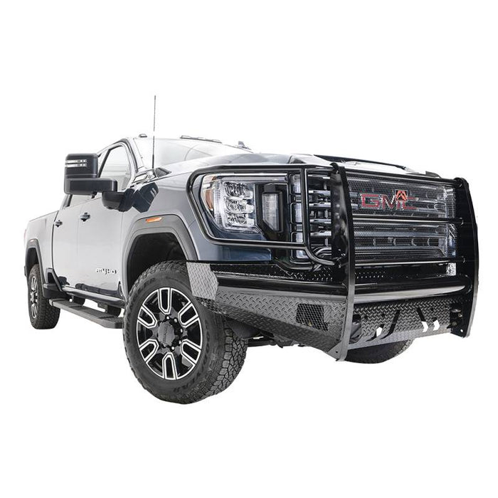 Fab Fours GM20-S5060-1 Black Steel Front Bumper w/ Full Grille Guard for GMC Sierra 2500HD/3500 2020-2022