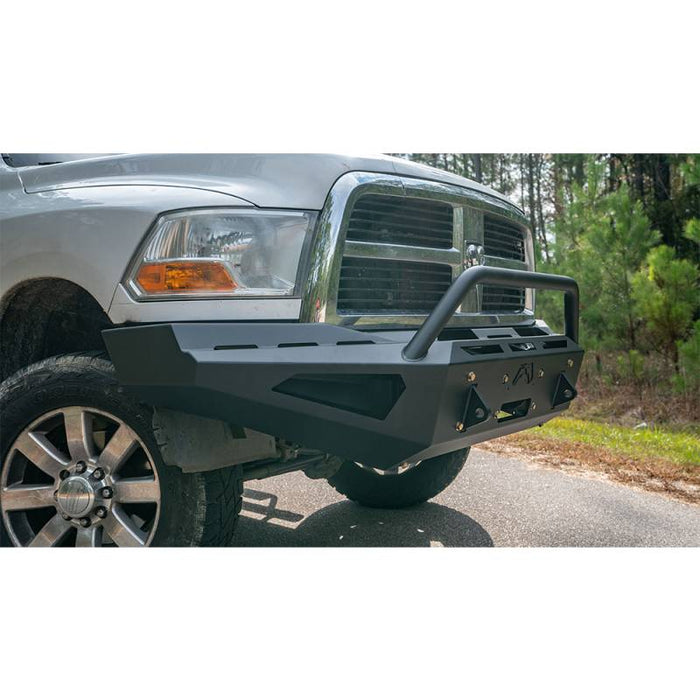 Fab Fours DR10-RS2962-1 Red Steel Front Bumper w/ Pre-Runner Guard for Dodge Ram 2500/3500/4500/5500 2010-2018