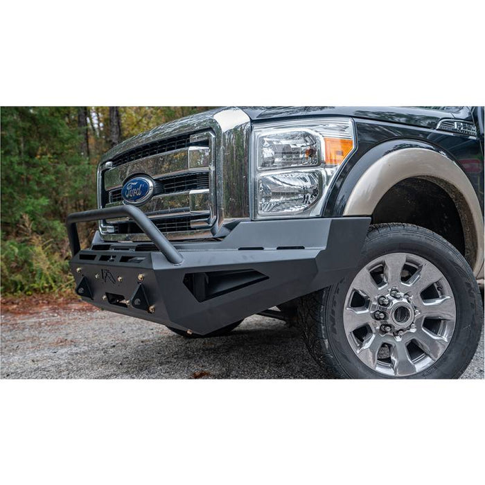 Fab Fours FS11-RS2562-1 Red Steel Front Bumper w/ Pre-Runner Guard for Ford F250/F350/F450/F550 2011-2016