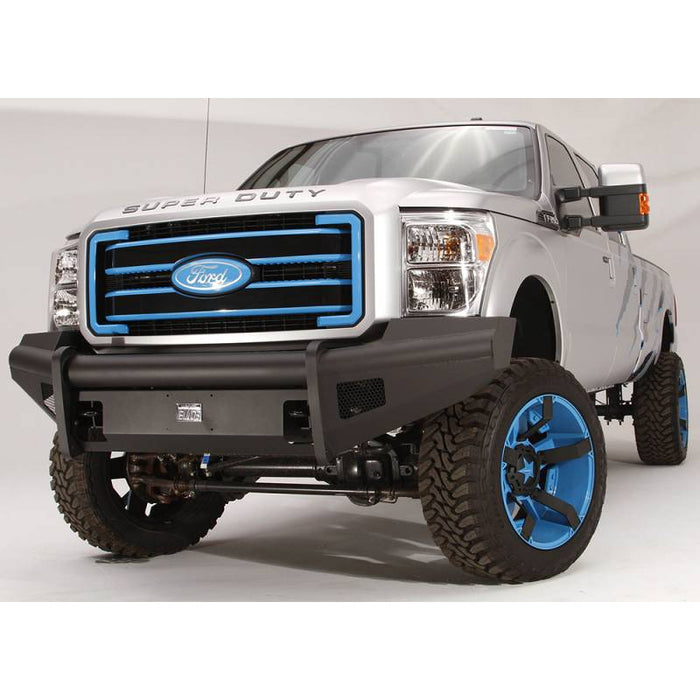 Fab Fours FS11-Q2561-1 Black Steel Elite Smooth Front Bumper for Ford F250/F350/F450/F550 2011-2016