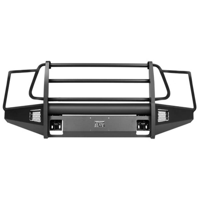 Fab Fours TT07-R1860-1 Black Steel Elite Smooth Front Bumper w/ Full Guard for Toyota Tundra 2007-2013