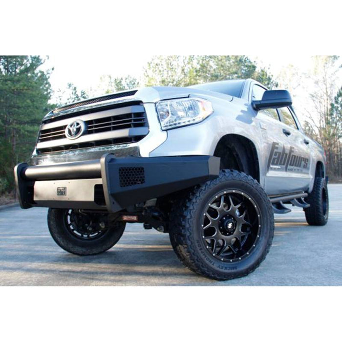 Fab Fours TT07-R1861-1 Black Steel Elite Smooth Front Bumper for Toyota Tundra 2007-2013