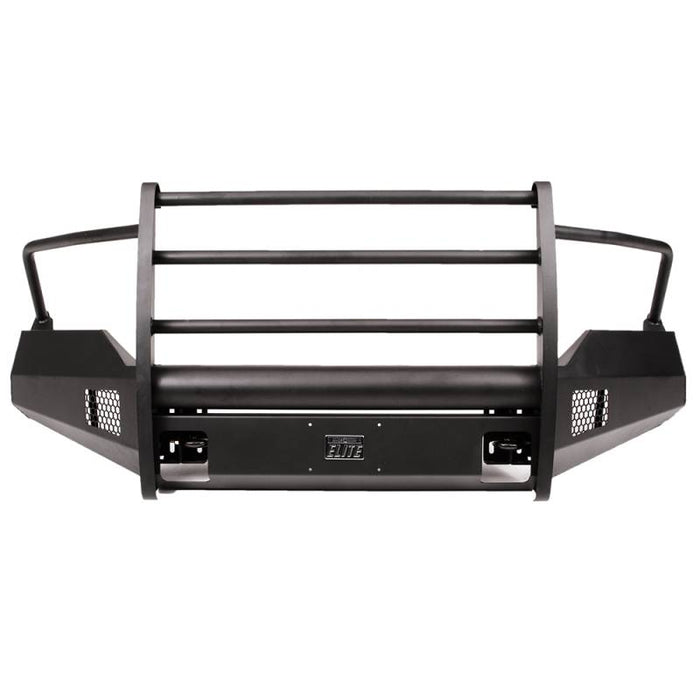 Fab Fours DR13-R2960-1 Dodge Ram 1500 2013-2018 Black Steel Elite Front Bumper Full Guard with Tow ...