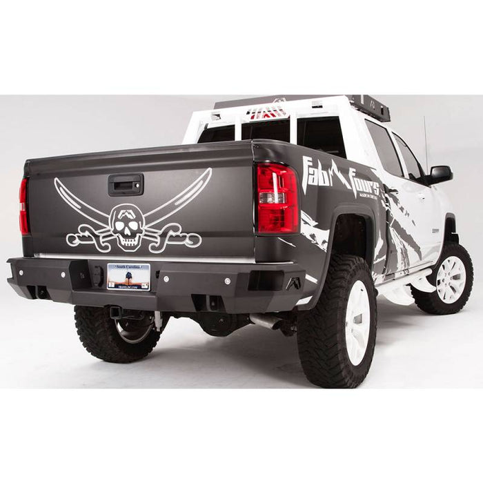 Fab Fours CS14-W3151-1 Premium Rear Bumper w/ Sensor Holes for GMC Sierra 1500 2014-2018