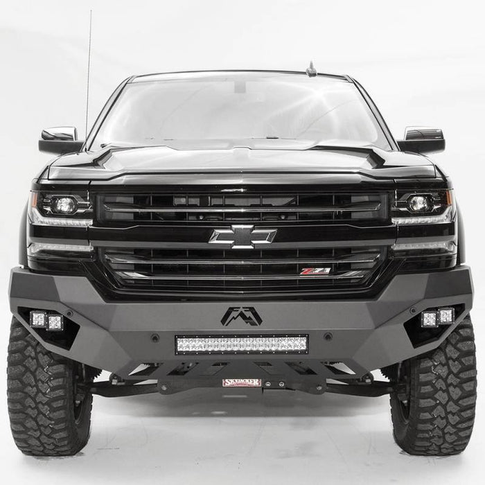 Fab Fours CS16-D3851-1 Vengeance Front Bumper w/ Sensor Holes for Chevy Silverado 1500 2016-2018