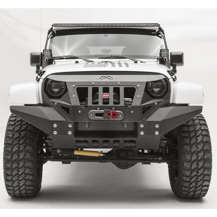 Fab Fours GR1010-1 Grumper Full Width Front Bumper for Jeep Wrangler JK 2007-2018