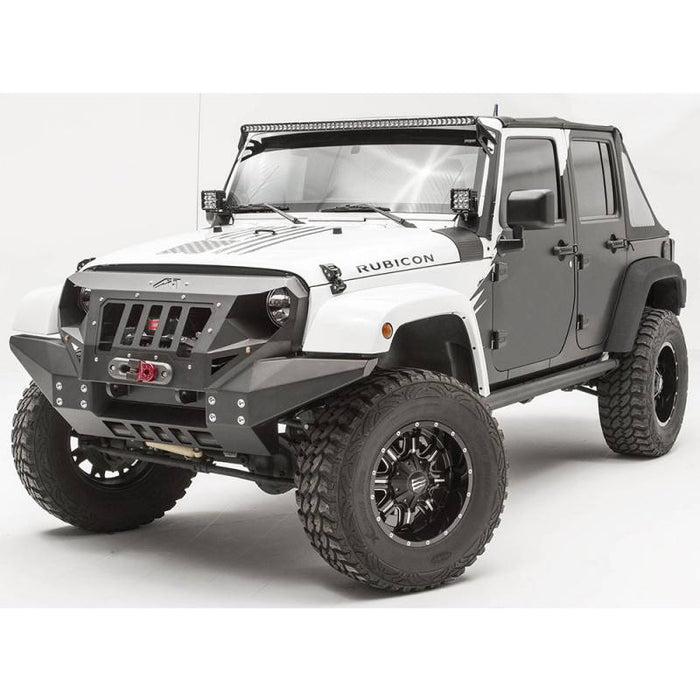 Fab Fours GR1010-1 Grumper Full Width Front Bumper for Jeep Wrangler JK 2007-2018