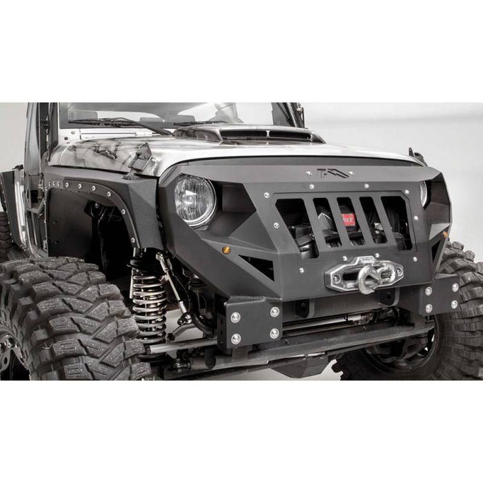 Fab Fours GR1000-1 Grumper Front Bumper for Jeep Wrangler JK 2007-2018