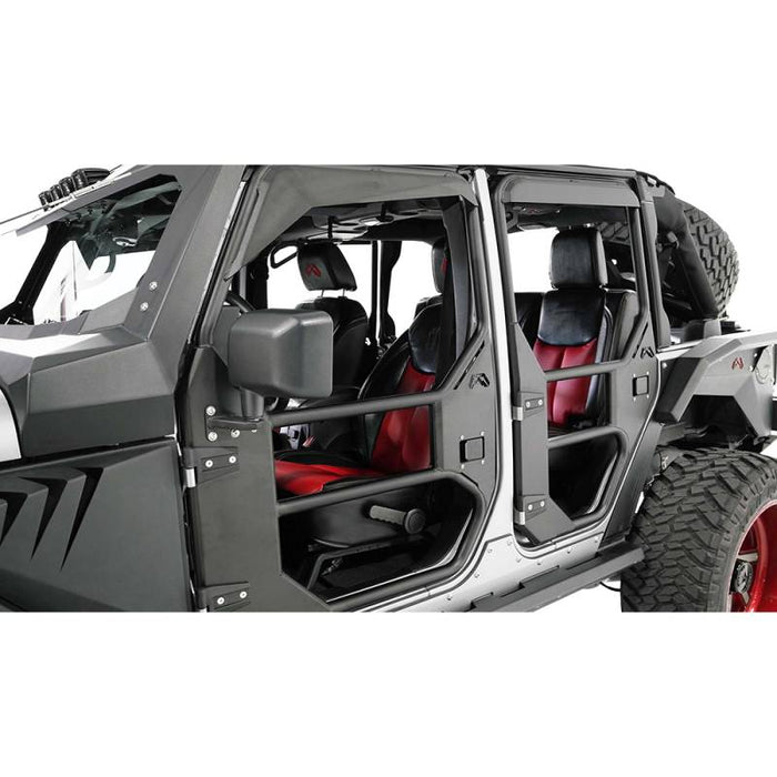 Fab Fours JK1030-1 Front Tube Door for Jeep Wrangler JK 2007-2018