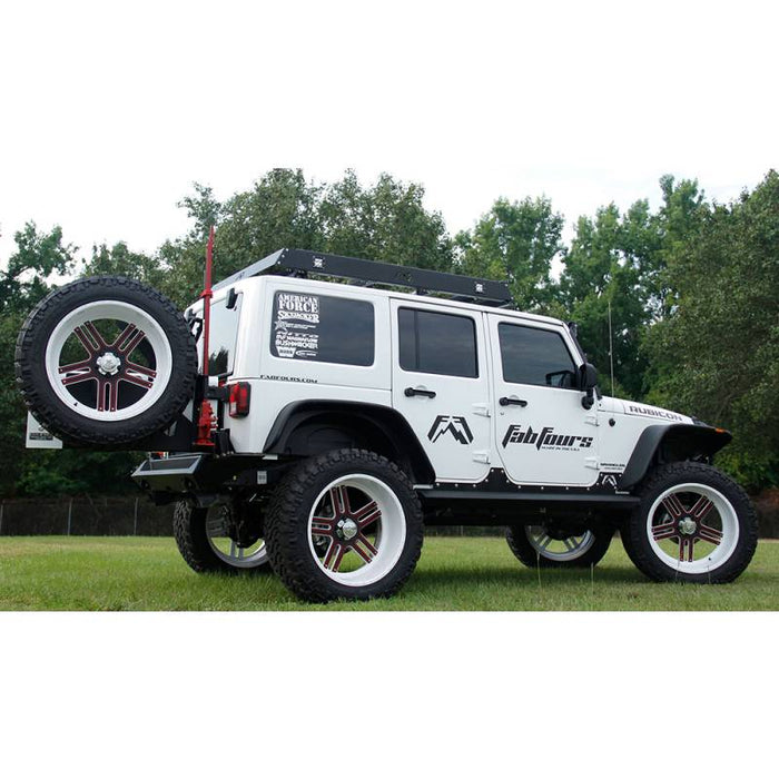 Fab Fours JP-Y1261T-1 Off the Door Tire Carrier for Jeep Wrangler JK 2007-2018