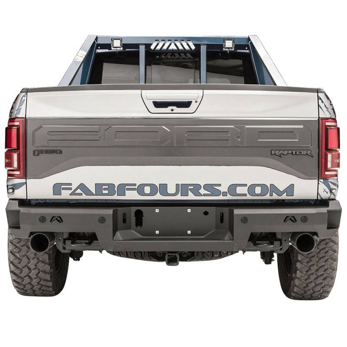 Fab Fours FF17-W4351-1 Premium Rear Bumper w/ Sensor Holes for Ford Raptor 2017-2020