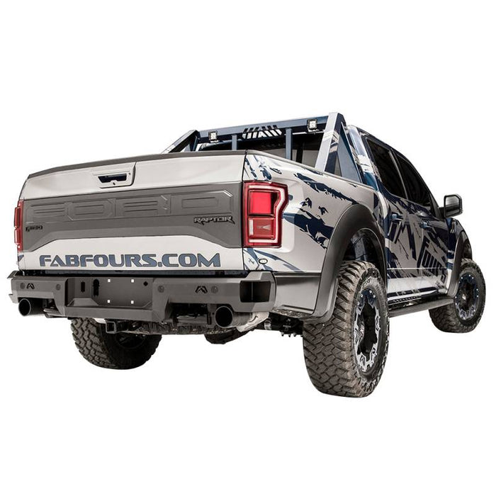 Fab Fours FF17-W4351-1 Premium Rear Bumper w/ Sensor Holes for Ford Raptor 2017-2020