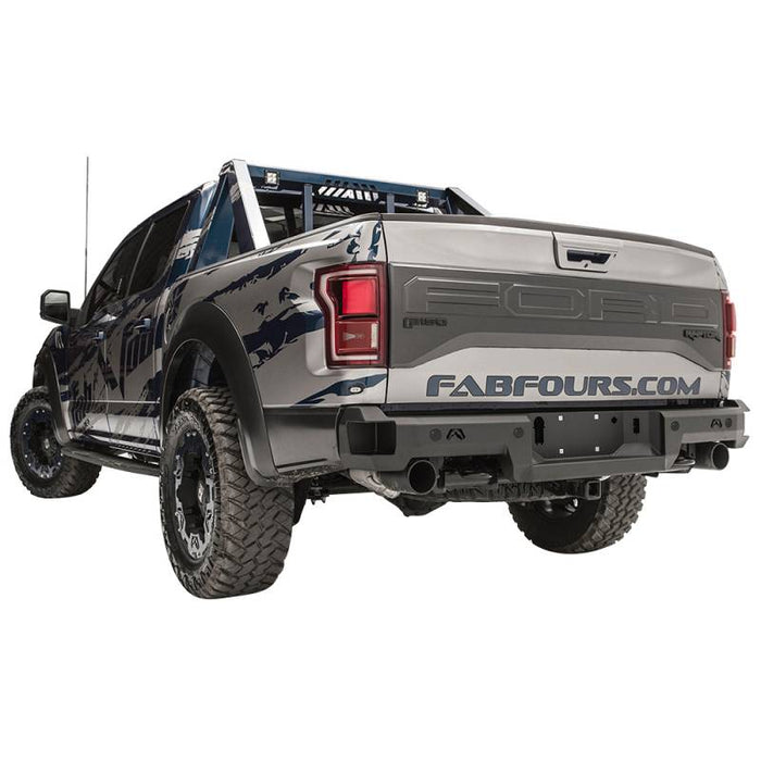 Fab Fours FF17-W4351-1 Premium Rear Bumper w/ Sensor Holes for Ford Raptor 2017-2020