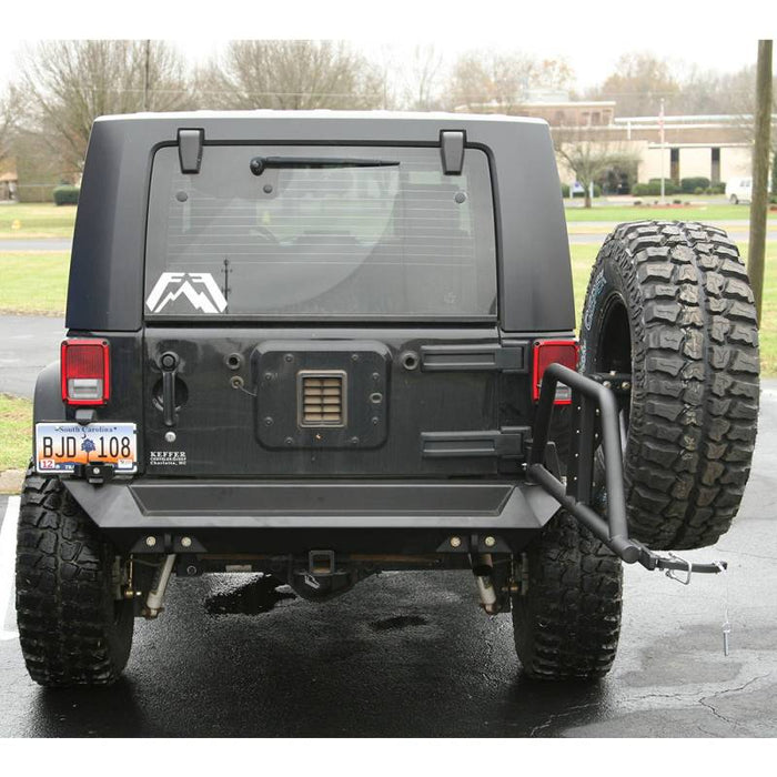 Fab Fours JP-Y1251T-1 Rear Tire Carrier for Jeep Wrangler JK 2007-2018