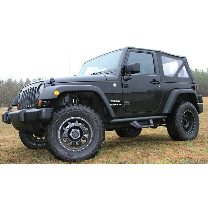 Fab Fours J1001 2-Door Cab Length Side Step for Jeep Wrangler JK 2007-2018