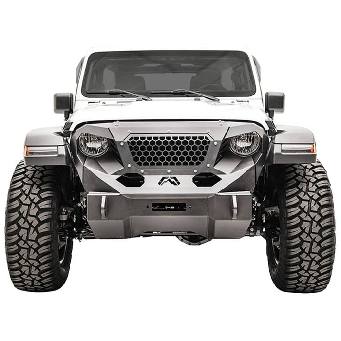 Fab Fours GR4650-1 Grumper Front Bumper for Jeep Wrangler JL 2018-2022