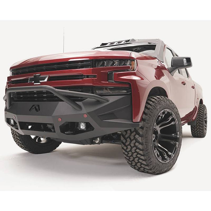 Fab Fours CS19-D4052-1 Vengeance Front Bumper w/ Pre-Runner Guard and Sensor Holes for Chevy Silverado 1500 2019-2022