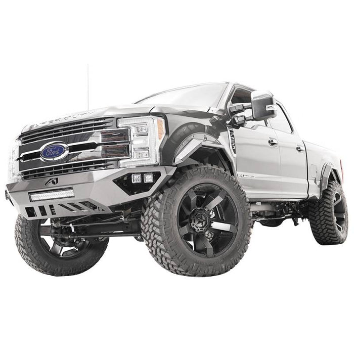 Fab Fours FS17-V4162-1 Open Fender Front Bumper w/ Pre-Runner Guard for Ford F250/F350 2017-2022