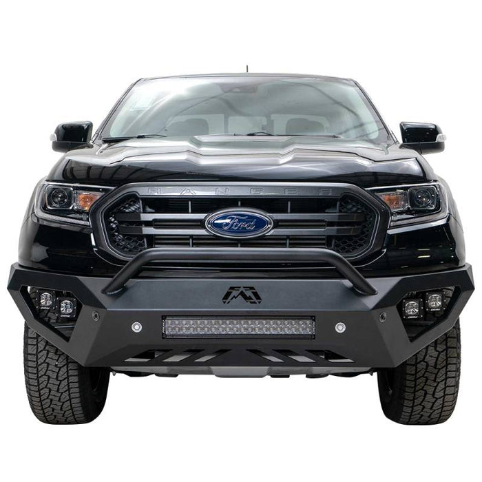 Fab Fours FR19-D4852-1 Vengeance Front Bumper w/ Pre-Runner Guard and Sensor Holes for Ford Ranger 2019