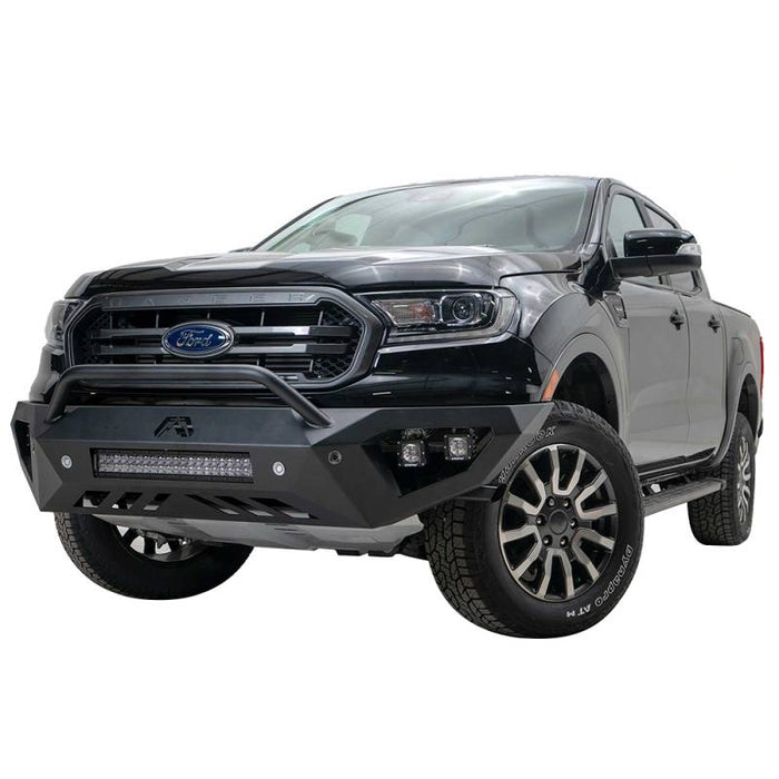 Fab Fours FR19-D4852-1 Vengeance Front Bumper w/ Pre-Runner Guard and Sensor Holes for Ford Ranger 2019