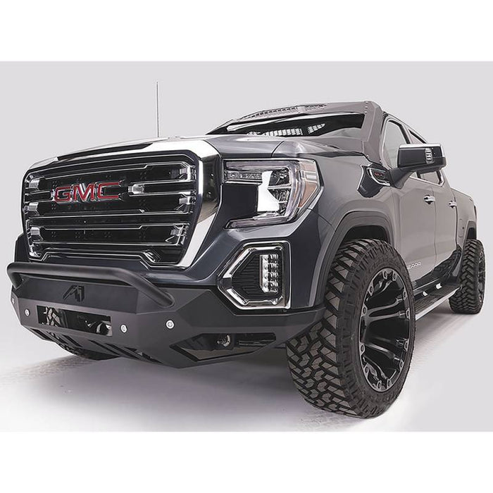 Fab Fours GS19-D6052-1 Vengeance Front Bumper w/ Pre-Runner Guard and Sensor Holes for GMC Sierra 1500 2019-2022