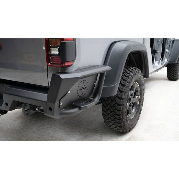 Fab Fours JT20-Y1950-1 Rear Bumper w/ Sensor Holes for Jeep Gladiator JT 2020-2022