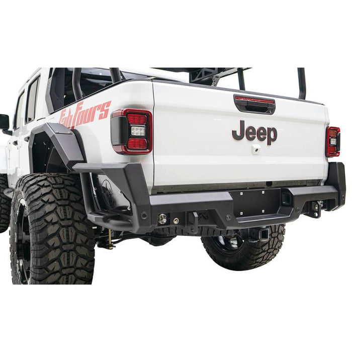 Fab Fours JT20-Y1950-1 Rear Bumper w/ Sensor Holes for Jeep Gladiator JT 2020-2022