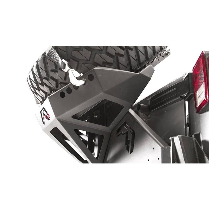 Fab Fours JK2070-1 Slant Back Tire Carrier for Jeep Wrangler JK 2007-2018