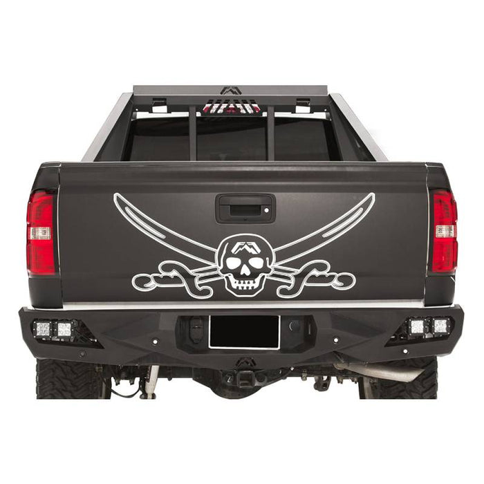 Fab Fours CS14-E3151-1 Vengeance Rear Bumper w/ Sensor Holes for Chevy Silverado 1500 2014-2018