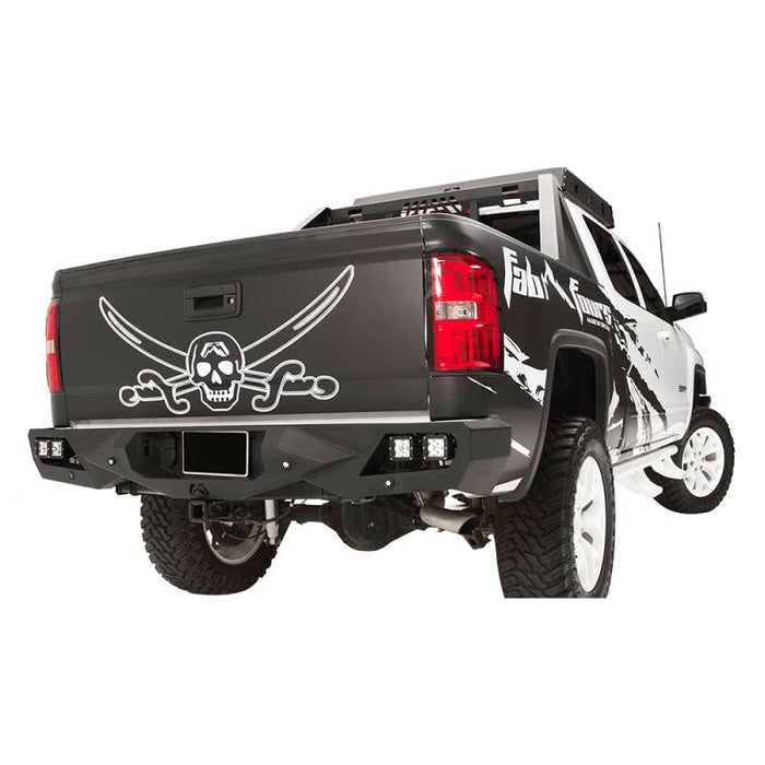 Fab Fours CS14-E3151-1 Vengeance Rear Bumper w/ Sensor Holes for Chevy Silverado 1500 2014-2018