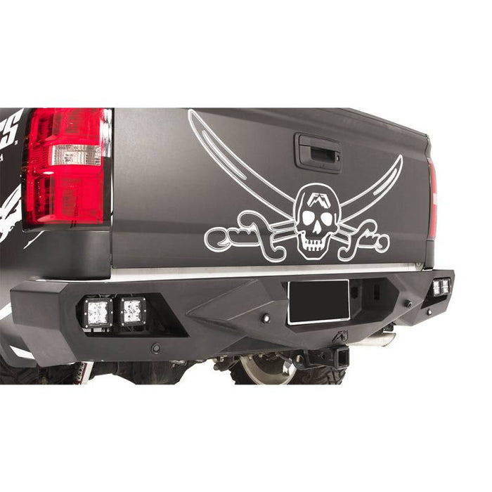 Fab Fours CS14-E3151-1 Vengeance Rear Bumper w/ Sensor Holes for Chevy Silverado 1500 2014-2018